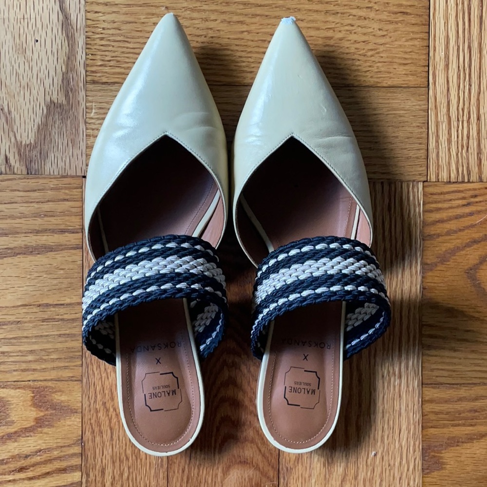 Malone Souliers x Roksanda pointy slides